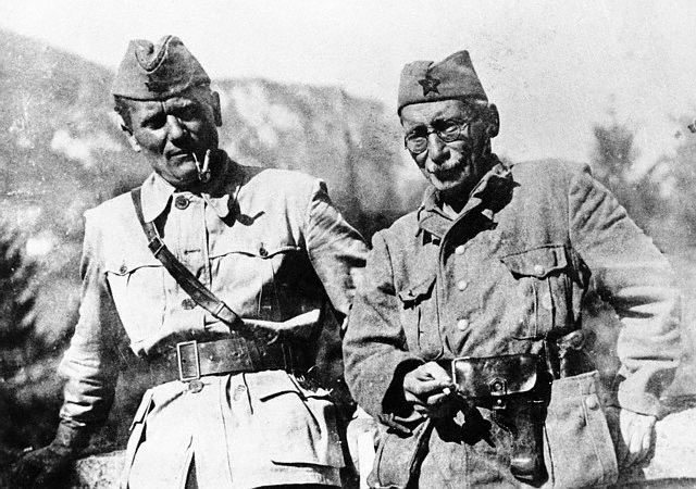 Tito and Moša Pijade 1942